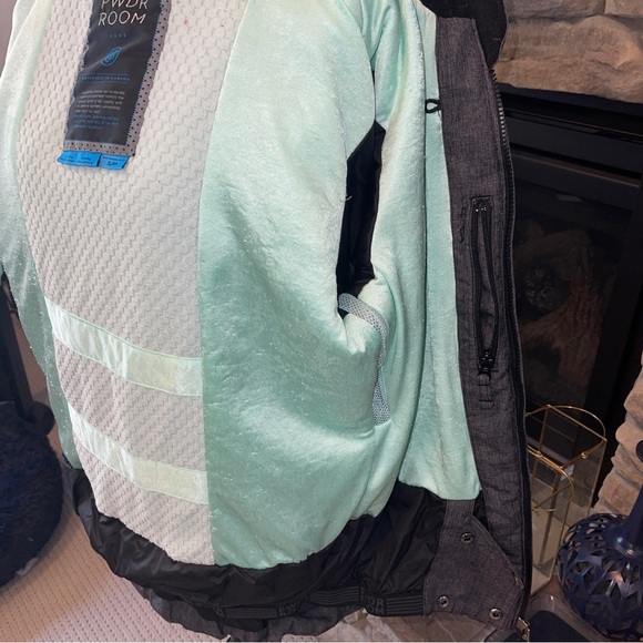 Core Powder Room Jacket Womens Gray Snowboarding 5000mm Size Small - Picture 8 of 10